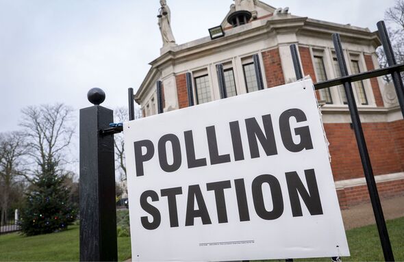 Bureau de vote pour les élections de circonscription de Dulwich