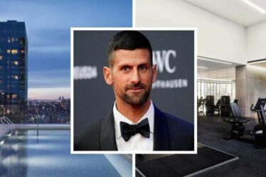 Dans les deux appartements new-yorkais de Novak Djokovic avec salle de sport et piscine d'une valeur de 8,8 millions de livres sterling