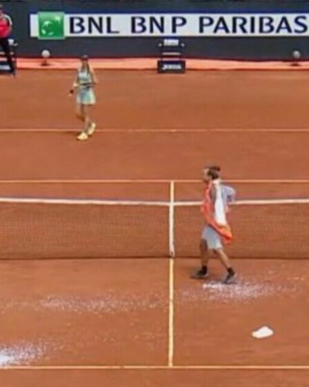 Les manifestants prennent d'assaut plusieurs courts de l'Open d'Italie alors que les matchs sont suspendus à Rome