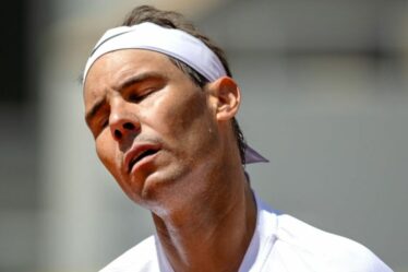 Rafael Nadal est accueilli froidement avant Roland-Garros avec trois joueurs devant lui