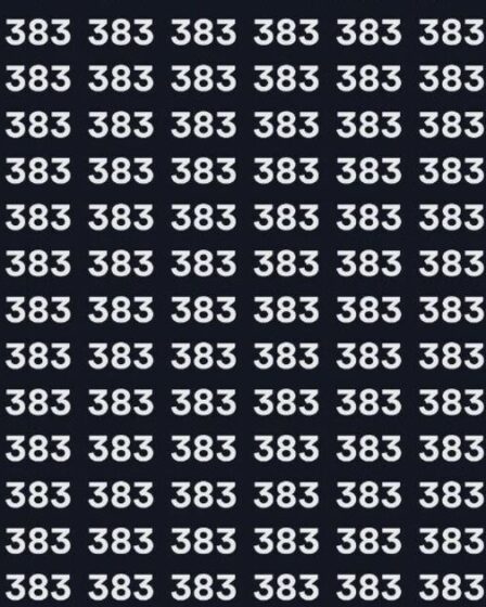 Seuls ceux qui ont une vision très nette peuvent repérer le numéro malveillant caché à la vue de tous.