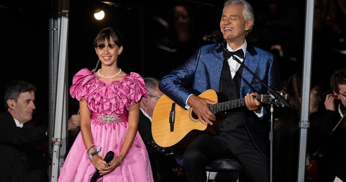 Andrea Bocelli et Virginia Bocelli, 12 ans, chantent en duo Hallelujah au BST Hyde Park dans de nouvelles images