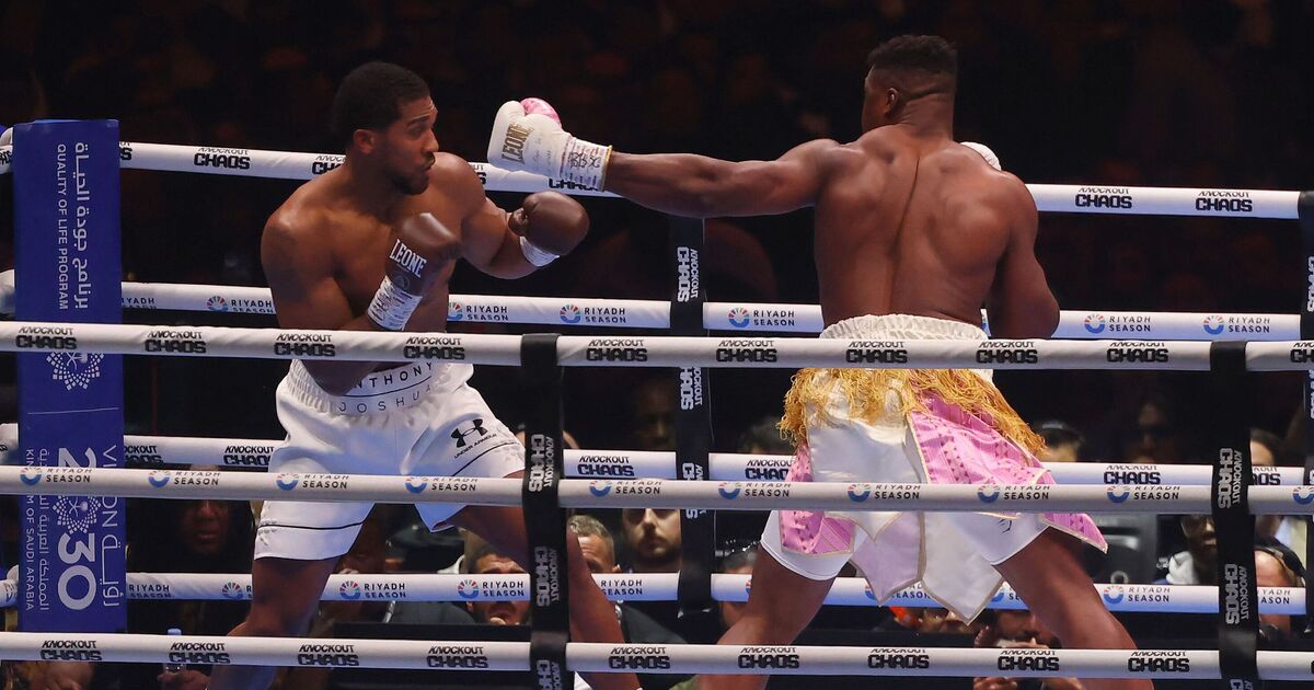 Anthony Joshua exhorte le champion de l'UFC à imiter Francis Ngannou et à passer à la boxe