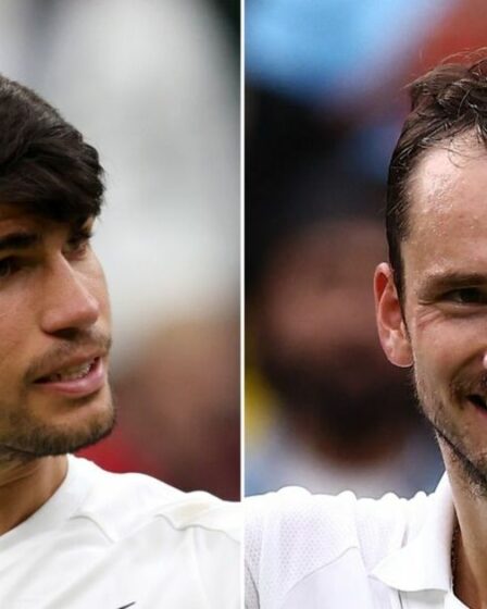 Carlos Alcaraz contre Daniil Medvedev EN DIRECT : les scores de Wimbledon mis à jour alors que la Russie vise sa revanche