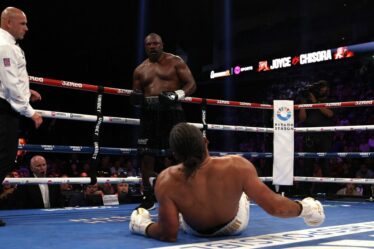 Derek Chisora ​​bat Joe Joyce et fait une déclaration de retraite improbable après avoir serré Farage dans ses bras