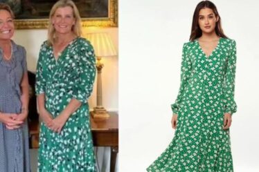 Procurez-vous la robe midi fleurie verte de la duchesse Sophie pour 36 £ chez Debenhams