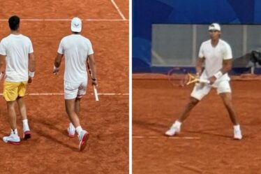 Rafael Nadal, un joueur inquiétant repéré alors que la star revient à l'entraînement après la peur des Jeux olympiques