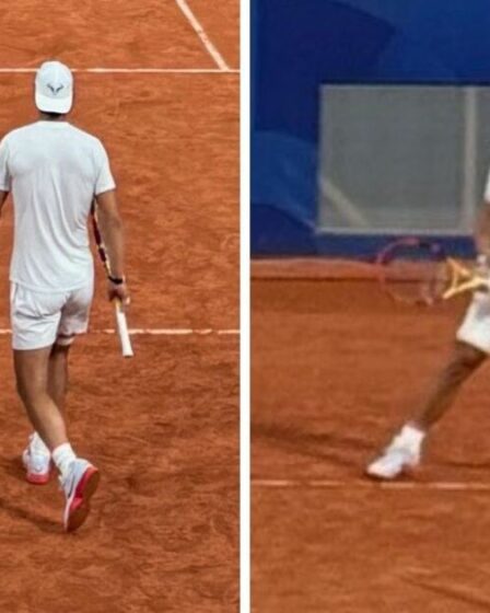 Rafael Nadal, un joueur inquiétant repéré alors que la star revient à l'entraînement après la peur des Jeux olympiques