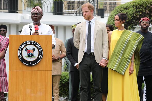 Le prince Harry et Meghan Markle en visite au Nigéria