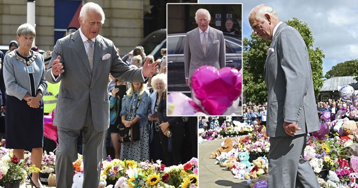 Le roi Charles arrive à Southport pour rencontrer les enfants survivants d'une attaque horrible