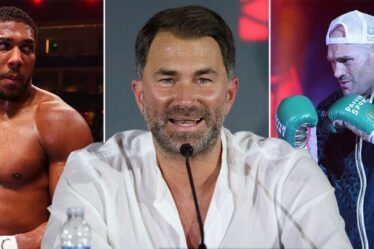 Eddie Hearn fait une prédiction sur le « plus grand combat de l'histoire » entre Anthony Joshua et Tyson Fury