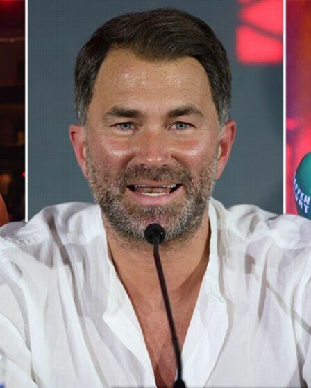 Eddie Hearn fait une prédiction sur le « plus grand combat de l'histoire » entre Anthony Joshua et Tyson Fury