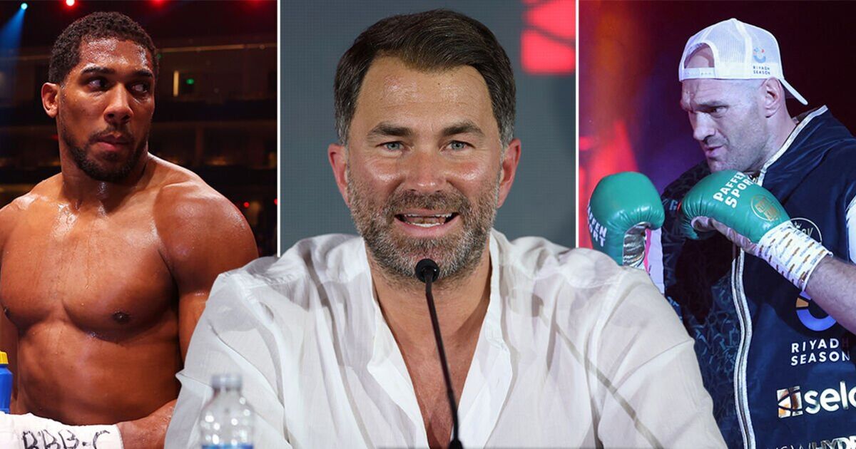 Eddie Hearn fait une prédiction sur le « plus grand combat de l'histoire » entre Anthony Joshua et Tyson Fury