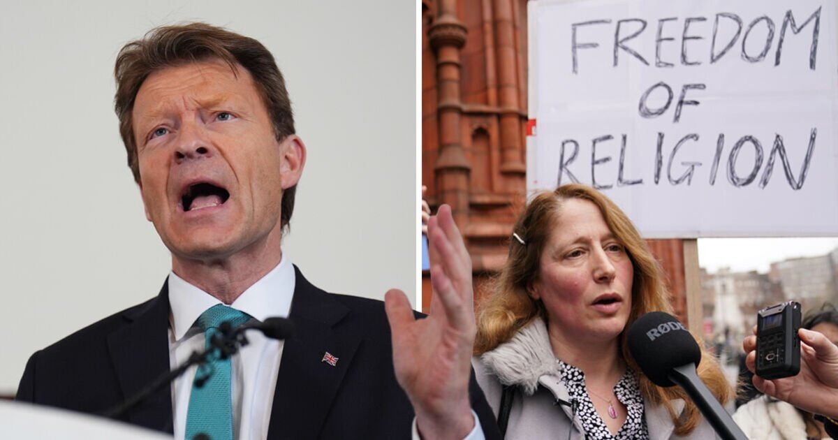 Richard Tice exige une nouvelle loi de la part d'Yvette Cooper après l'arrestation d'une femme pour avoir prié en silence