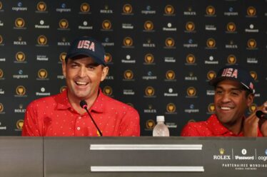 La star de la Presidents Cup répond en 10 mots aux rumeurs concernant la salle des équipes américaines