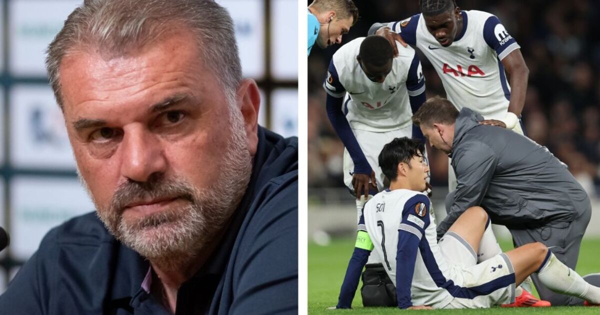 Le patron de Tottenham, Ange Postecoglou, fait le point sur la blessure de Son Heung-min avant le choc contre Man Utd.