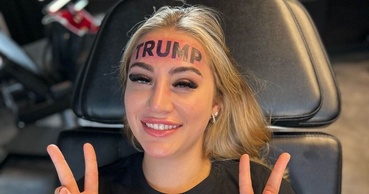 Une femme qui s'est fait tatouer le nom de Trump sur le front « collecte désormais des milliers de dollars pour le faire retirer »