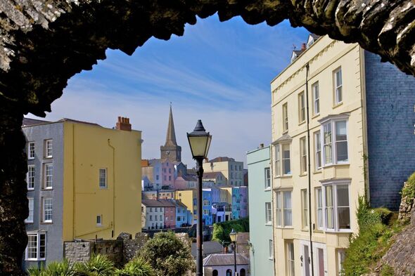 Bâtiments aux couleurs pastel de Tenby