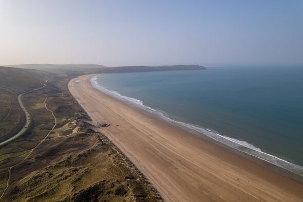 Plage de Woolacombe, Devon - Photo aérienne par drone