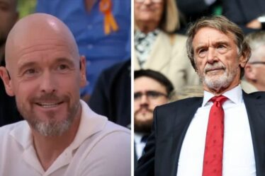 Erik ten Hag a déjà envoyé un message de défi au bourreau de Man Utd, Sir Jim Ratcliffe