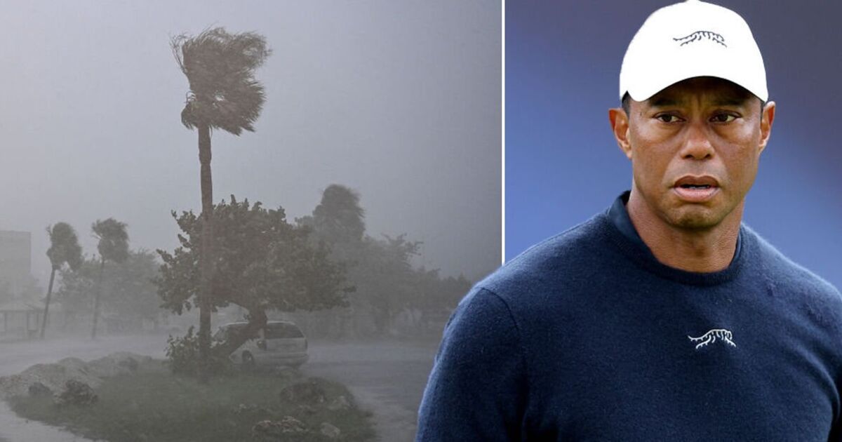 Tiger Woods « s'envole » de l'ouragan Milton alors que le manoir de 17 millions de livres sterling de Rory McIlroy est « en danger »