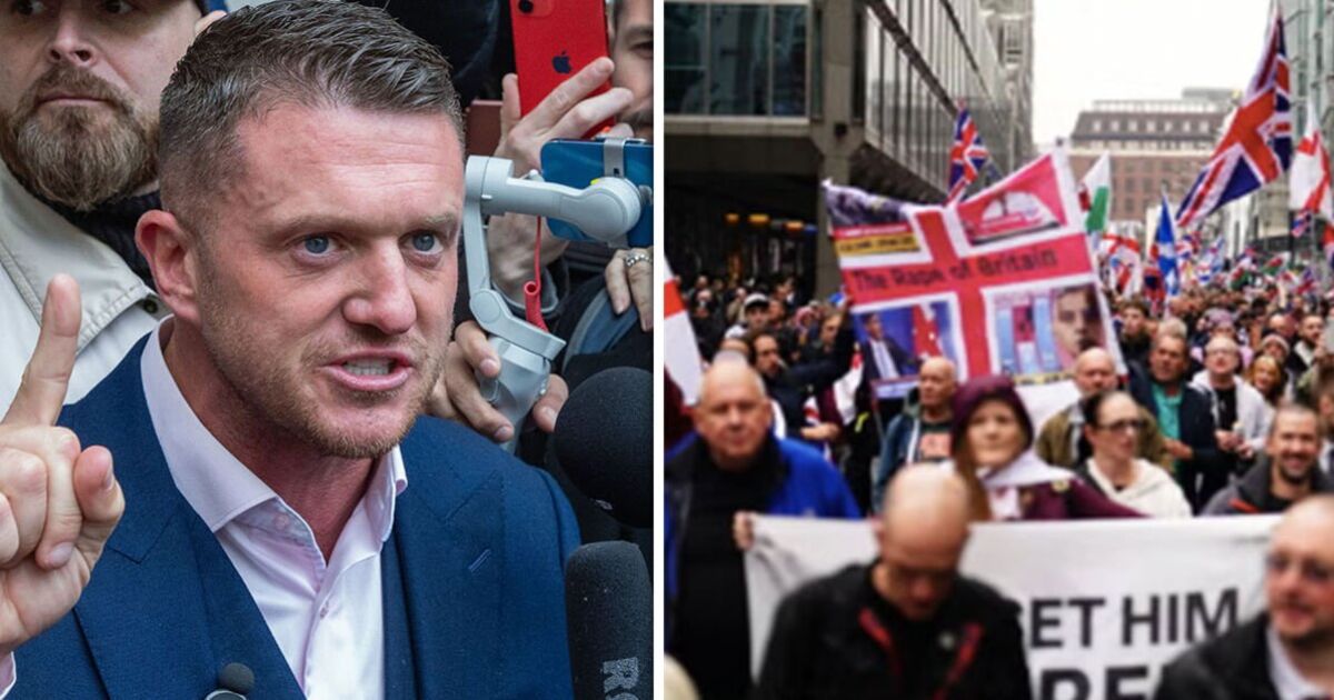 Tommy Robinson défile EN DIRECT : 2 arrestations lors de la manifestation « Uniting the Kingdom » alors que des milliers de personnes défilent