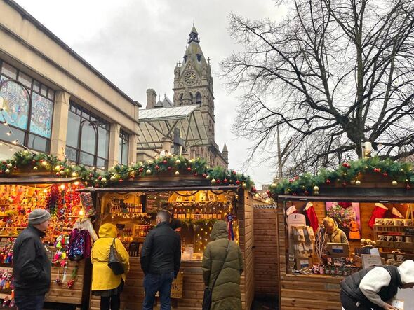 Stands au marché de Noël de Chester 