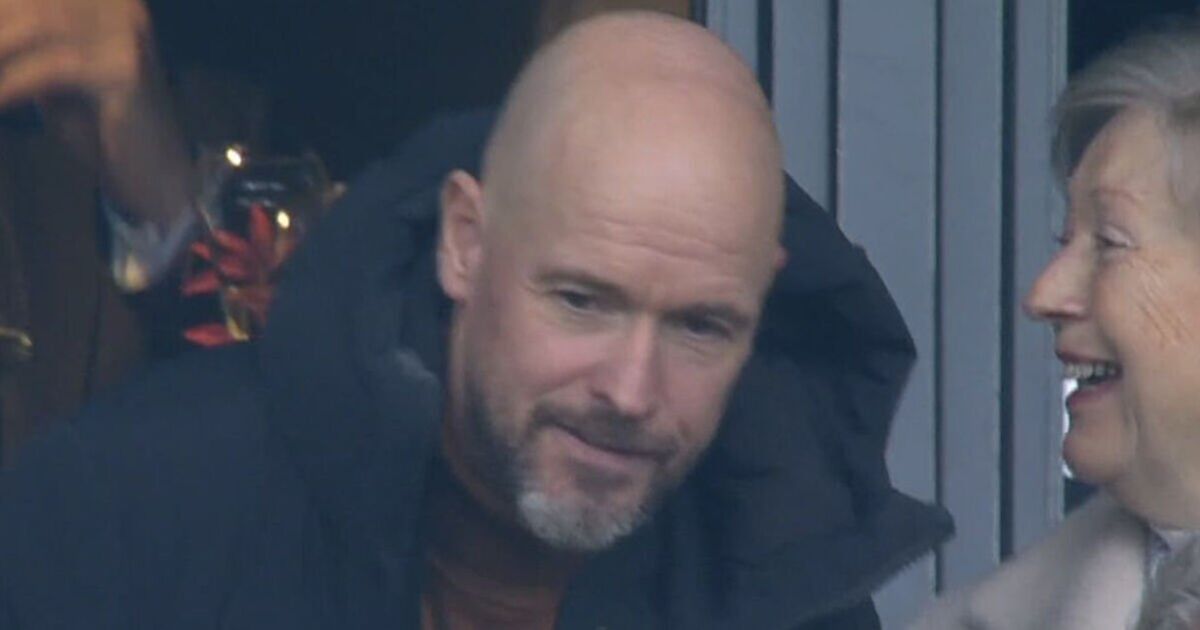 Erik ten Hag fait une rare apparition publique après le limogeage de Man Utd alors que les Red Devils affrontent Leicester