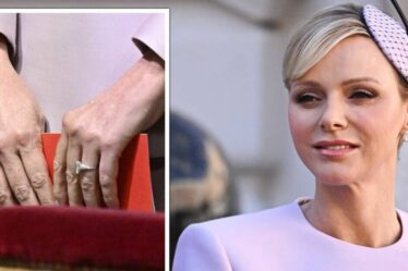 La princesse Charlene fait tourner les têtes en lilas alors qu'elle enfile une bague de fiançailles rarement vue de 54 000 £