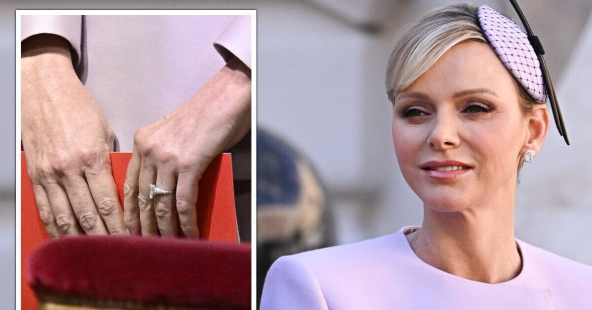 La princesse Charlene fait tourner les têtes en lilas alors qu'elle enfile une bague de fiançailles rarement vue de 54 000 £