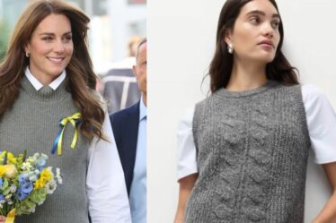 Obtenez le look gilet-pull de la princesse Kate avec la version M&S pour moins de 30 £