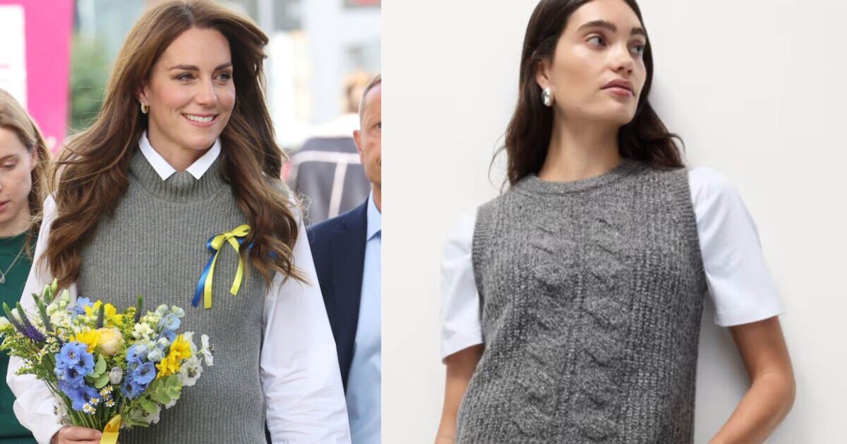 Obtenez le look gilet-pull de la princesse Kate avec la version M&S pour moins de 30 £