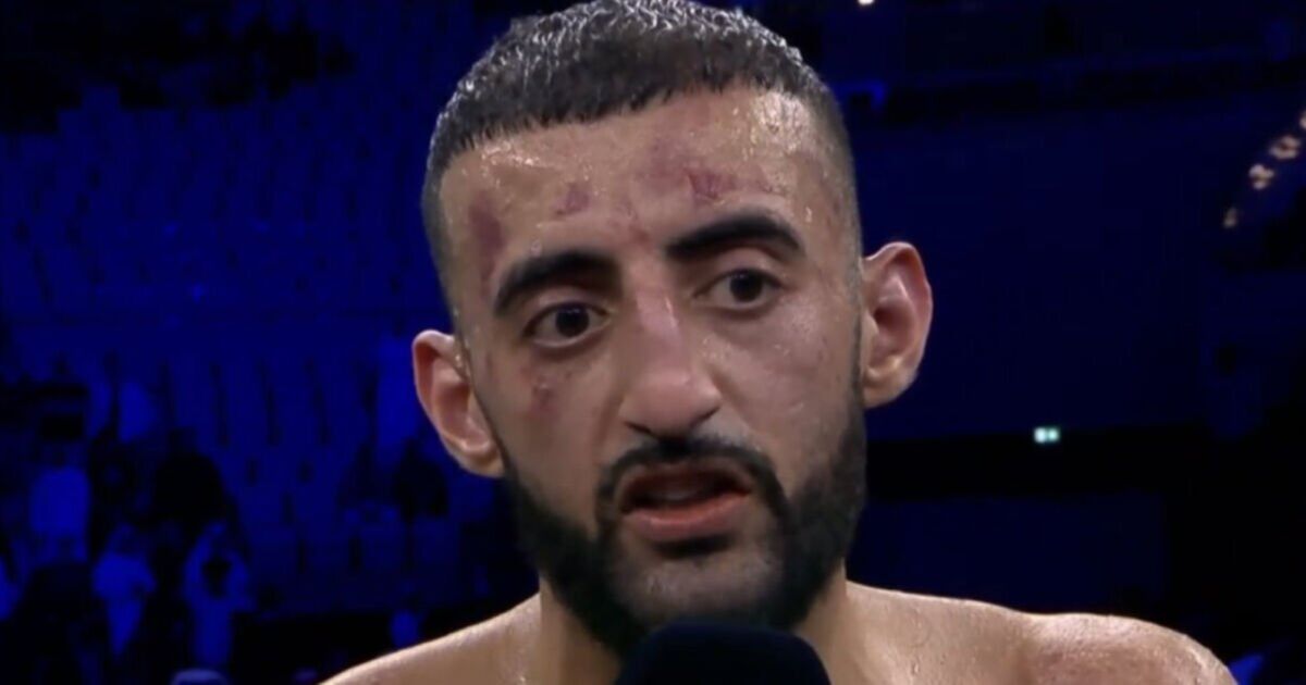 Slim fait un commentaire de « sale boxe » immédiatement après avoir perdu contre Gib à Misfits 19