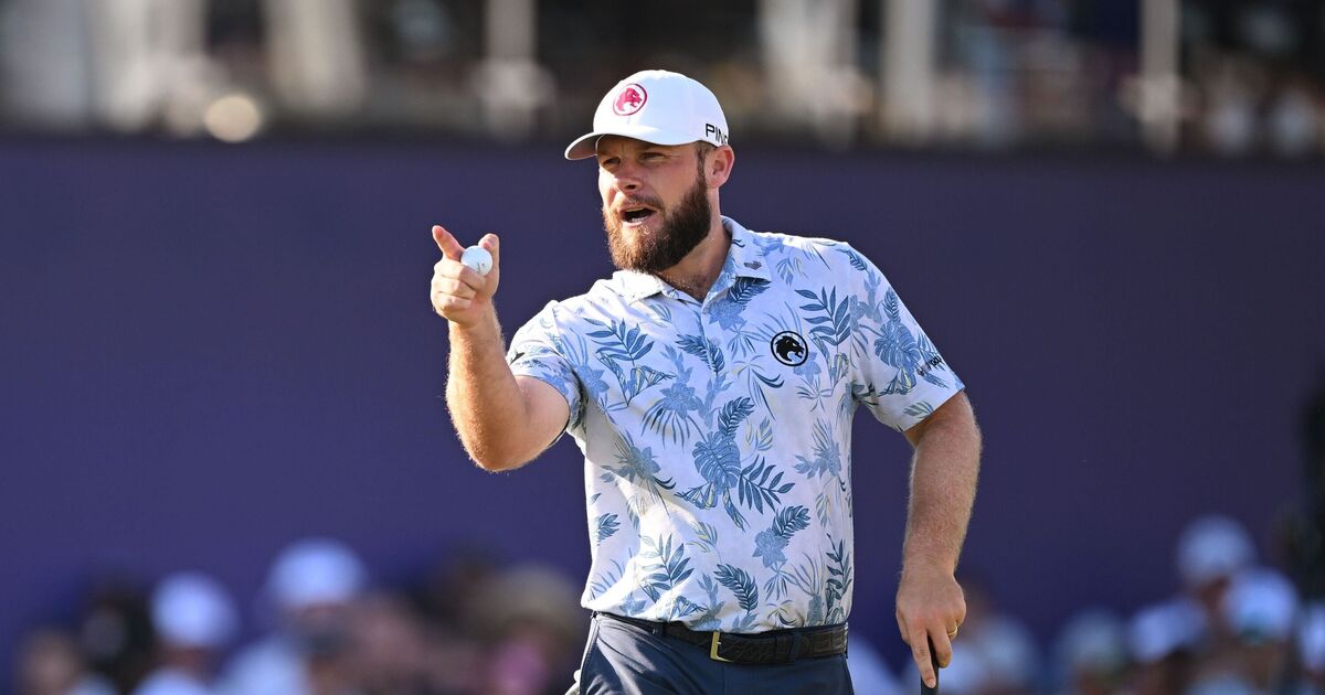 Tyrrell Hatton, seule star de LIV à participer à l'échauffement de la Ryder Cup alors que Luke Donald s'exprime