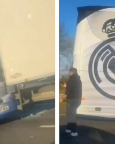 Un bus du Real Madrid s'écrase sur l'autoroute M40 après la défaite de Liverpool