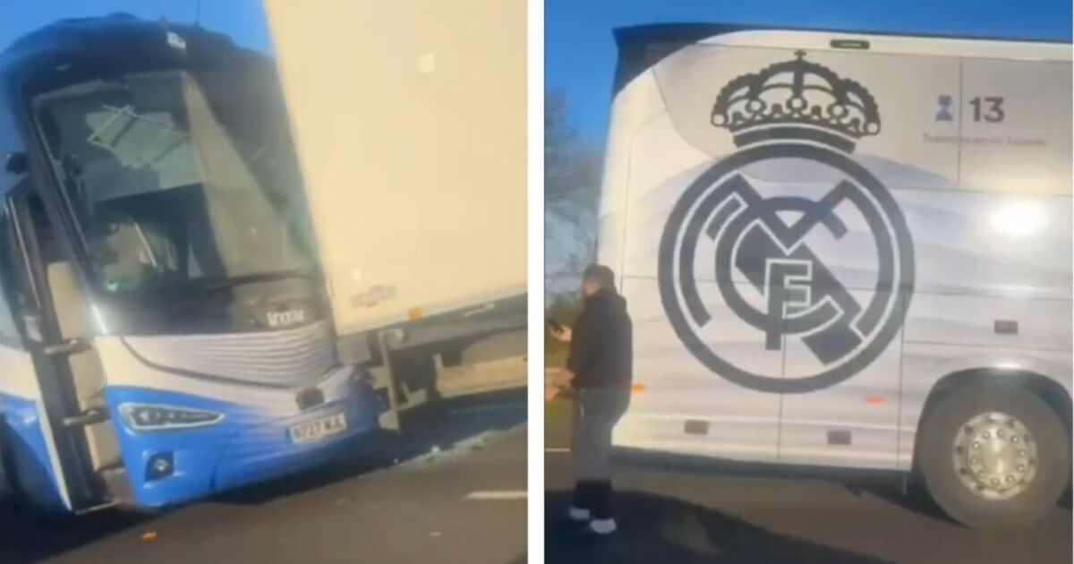 Un bus du Real Madrid s'écrase sur l'autoroute M40 après la défaite de Liverpool