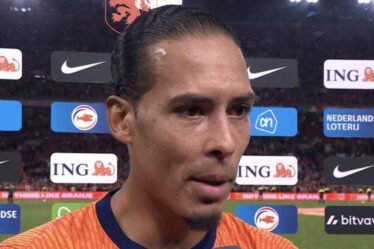 Virgil van Dijk réagit à un incident "effrayant" après le départ de son coéquipier de Liverpool en larmes