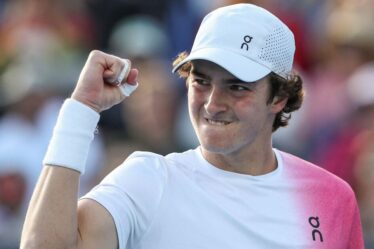 Joao Fonseca reçoit un bonus de 40 000 £ après avoir encaissé 102 000 £ à l'Open d'Australie