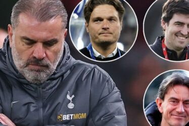 Les cinq options de Tottenham Board pour remplacer Ange postcoglou comme «réunion à tenir»