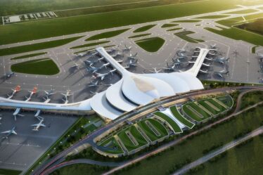 À l'intérieur d'énormes aéroport de 9,5 milliards de livres sterling qui est sur le point de devenir l'un des plus grands du monde