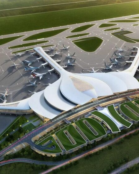 À l'intérieur d'énormes aéroport de 9,5 milliards de livres sterling qui est sur le point de devenir l'un des plus grands du monde