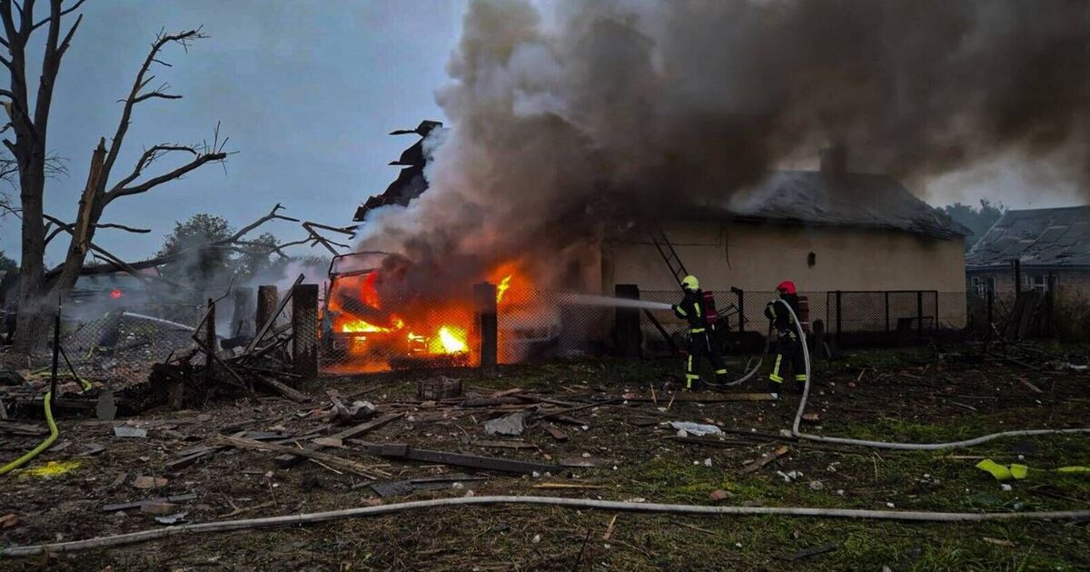 Les parties britanniques trouvées dans les drones russes bombardaient l'Ukraine alors que Furious Zelensky s'exprime