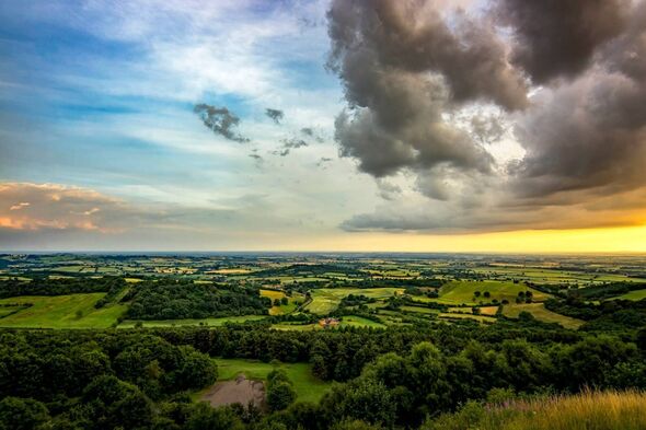 Vue depuis Roulston Scar dans le parc national des North York Moors