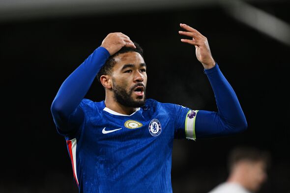 Reece James de Chelsea réagit lors du match de la Premier League entre Fulham et Chelsea à Craven Cottage le 07 janvier 2026 i