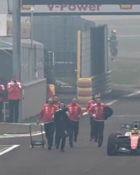 Déclaration de Ferrari alors que les fans de F1 s'inquiétaient de la nouvelle voiture de Lewis Hamilton en panne lors du premier test