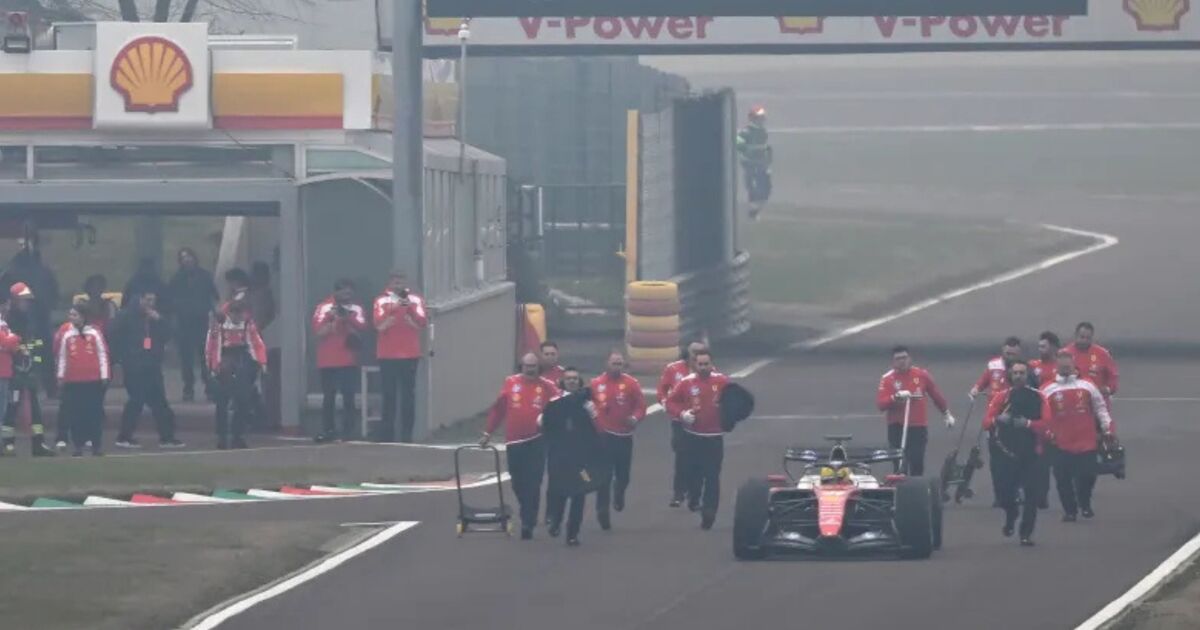 Déclaration de Ferrari alors que les fans de F1 s'inquiétaient de la nouvelle voiture de Lewis Hamilton en panne lors du premier test