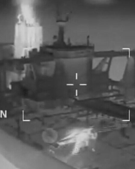 Des images choquantes montrent un pétrolier-tempête des forces spéciales américaines