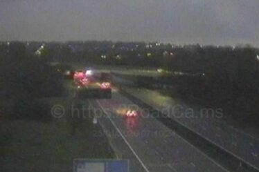 Trafic M1 : voies fermées après un accident impliquant trois véhicules provoquant des retards près de Watford