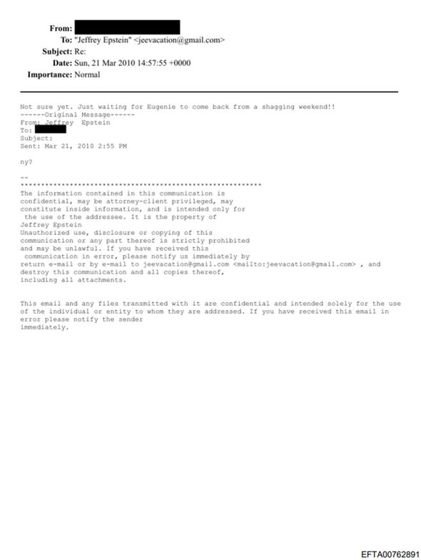 L'e-mail de Fergie à propos de la princesse Eugénie