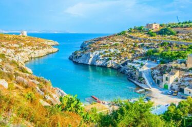 L'île méditerranéenne connue pour être bon marché et « calme » en février avec une température de 18°C